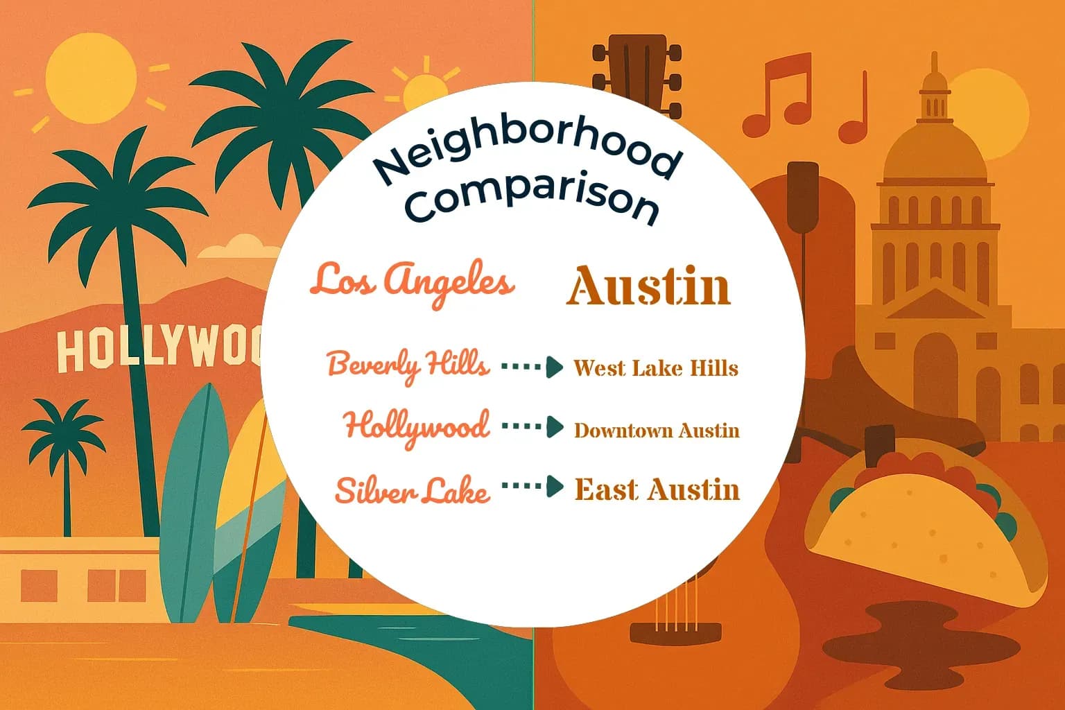 Los Angeles vs Austin Neighborhood Comparison