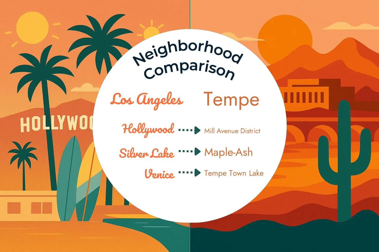 Los Angeles vs Tempe Neighborhood Comparison