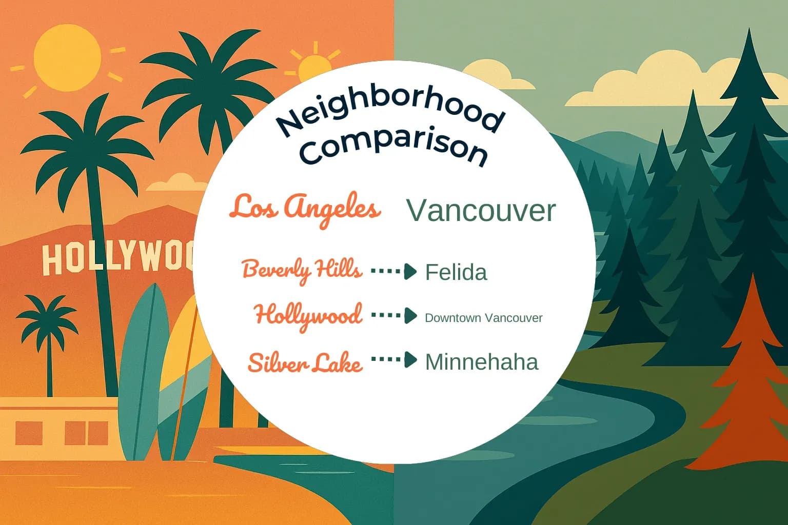 Los Angeles vs Vancouver Neighborhood Comparison