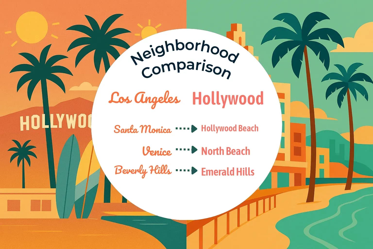 Los Angeles vs Hollywood Neighborhood Comparison
