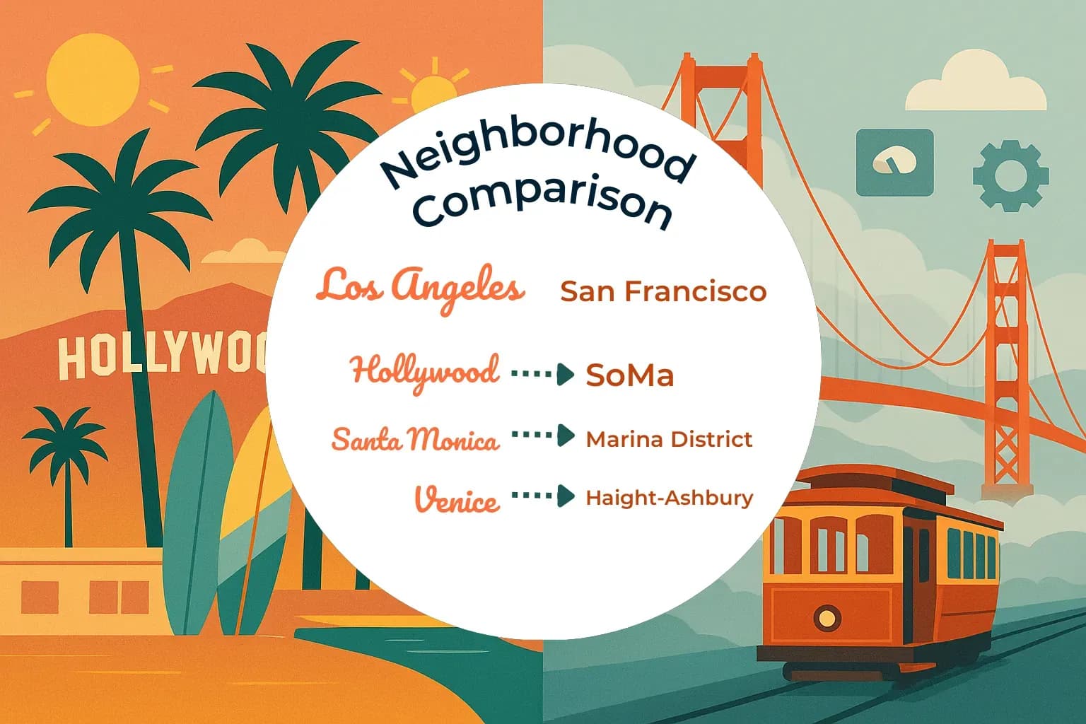 Los Angeles vs San Francisco Neighborhood Comparison
