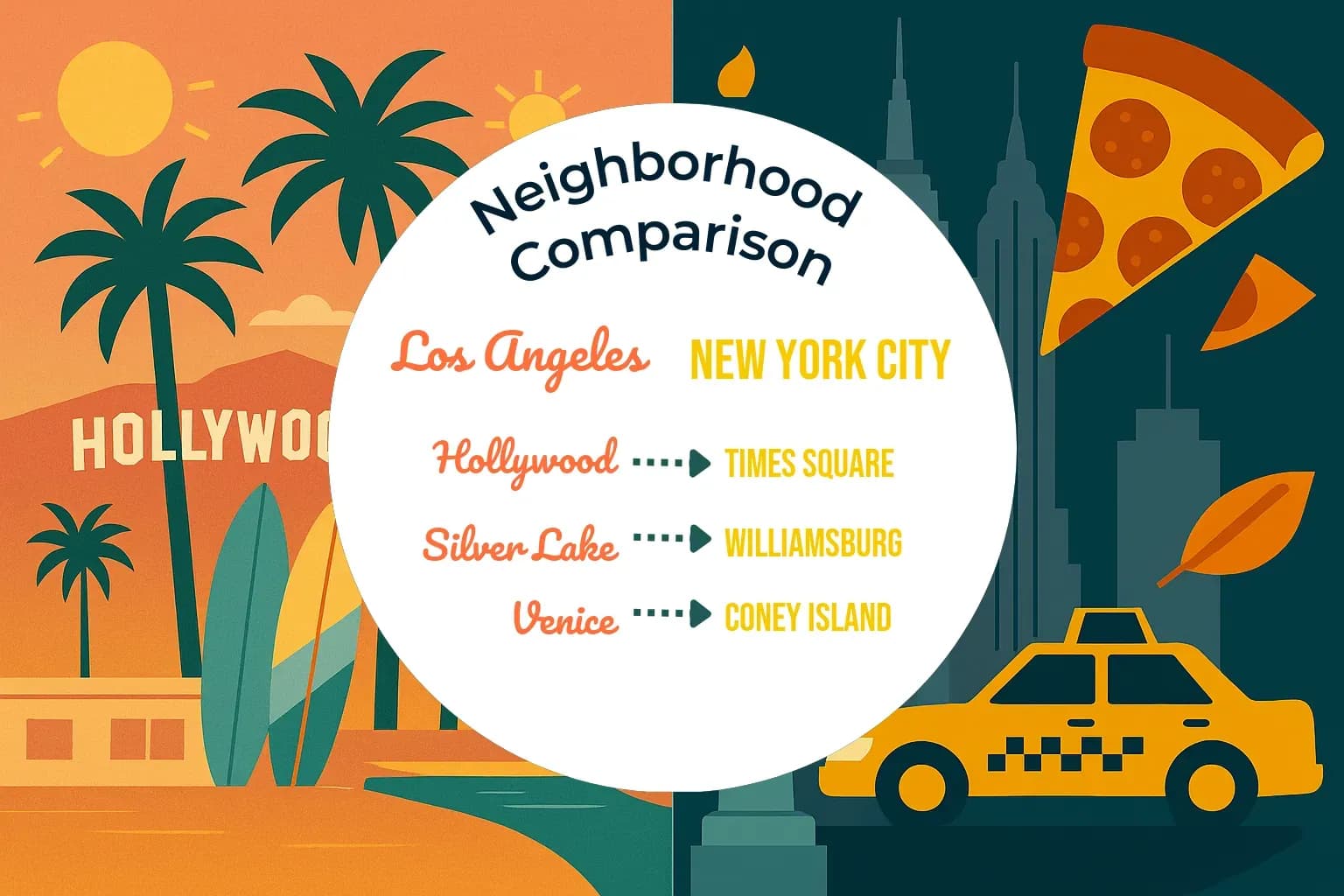 Los Angeles vs New York City Neighborhood Comparison