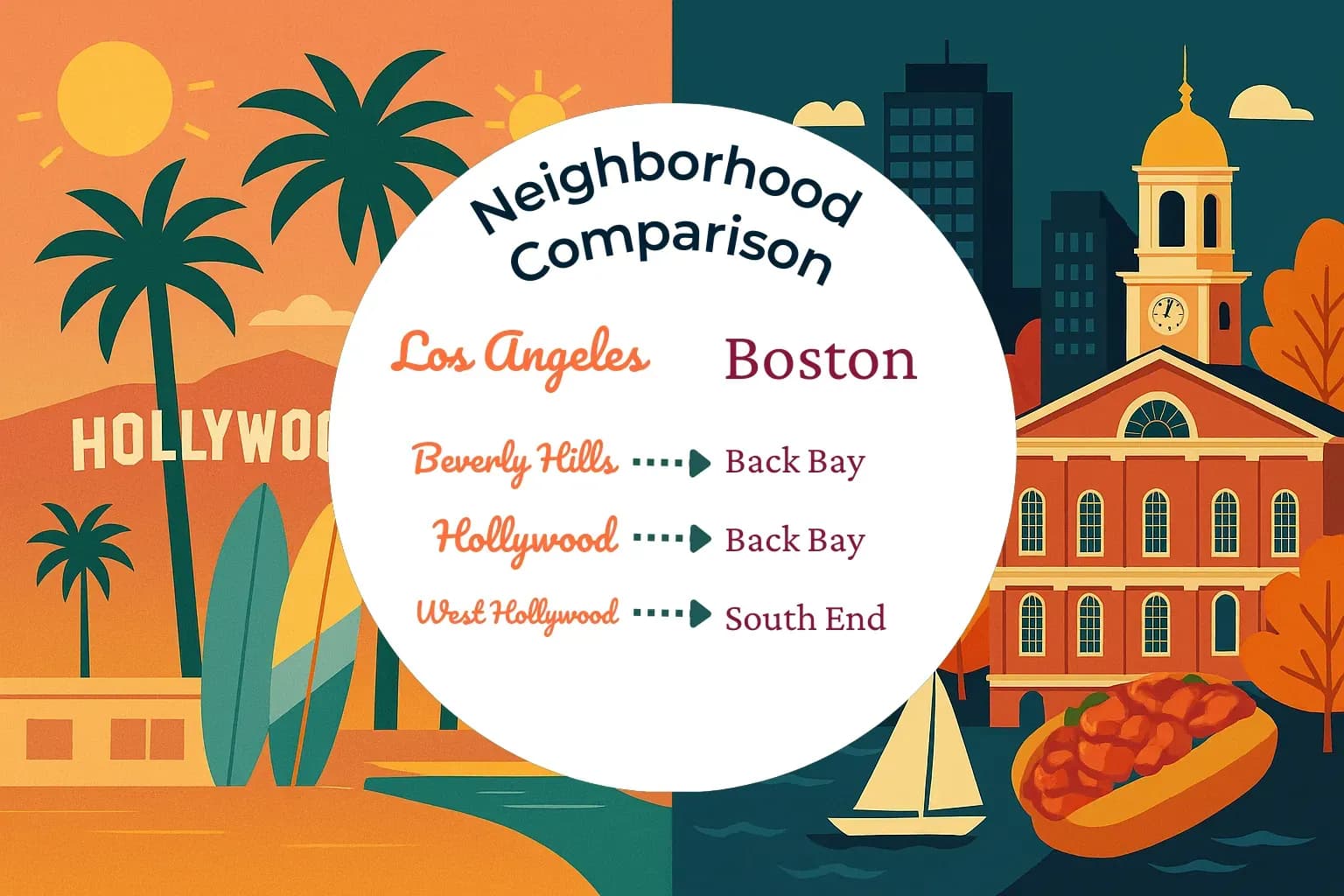 Los Angeles vs Boston Neighborhood Comparison