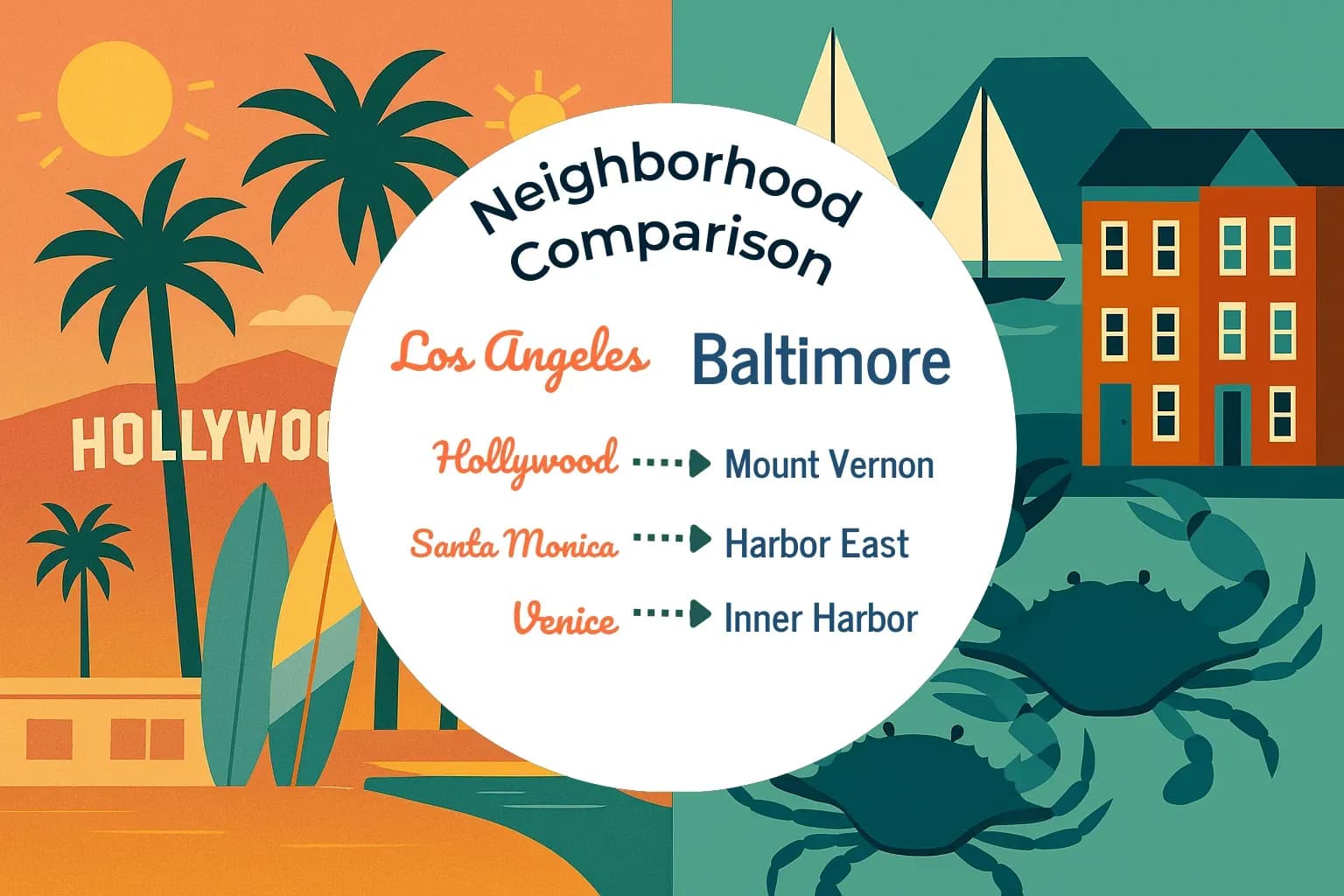 Los Angeles vs Baltimore Neighborhood Comparison