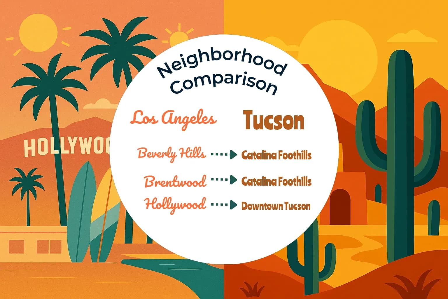 Los Angeles vs Tucson Neighborhood Comparison