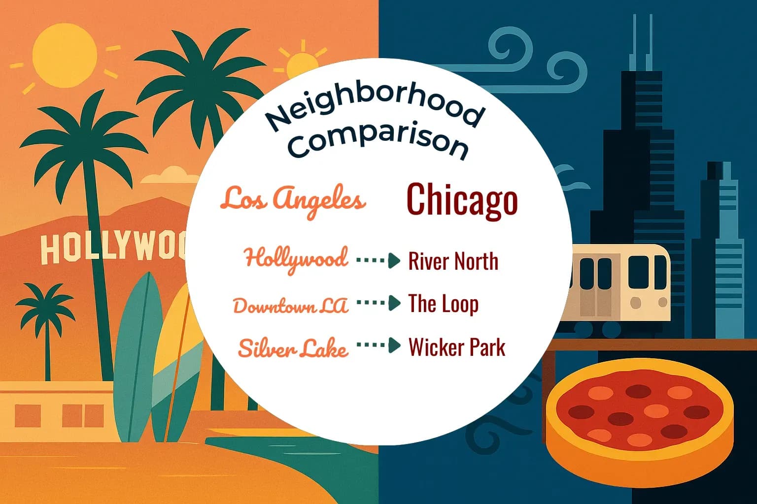 Los Angeles vs Chicago Neighborhood Comparison
