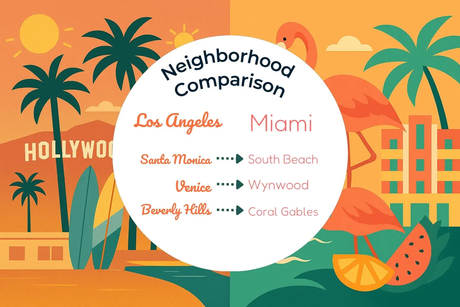 Los Angeles vs Miami Neighborhood Comparison