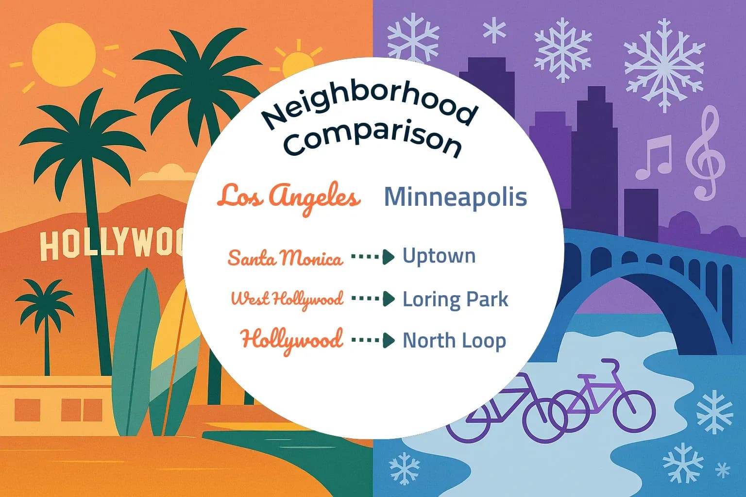 Los Angeles vs Minneapolis Neighborhood Comparison