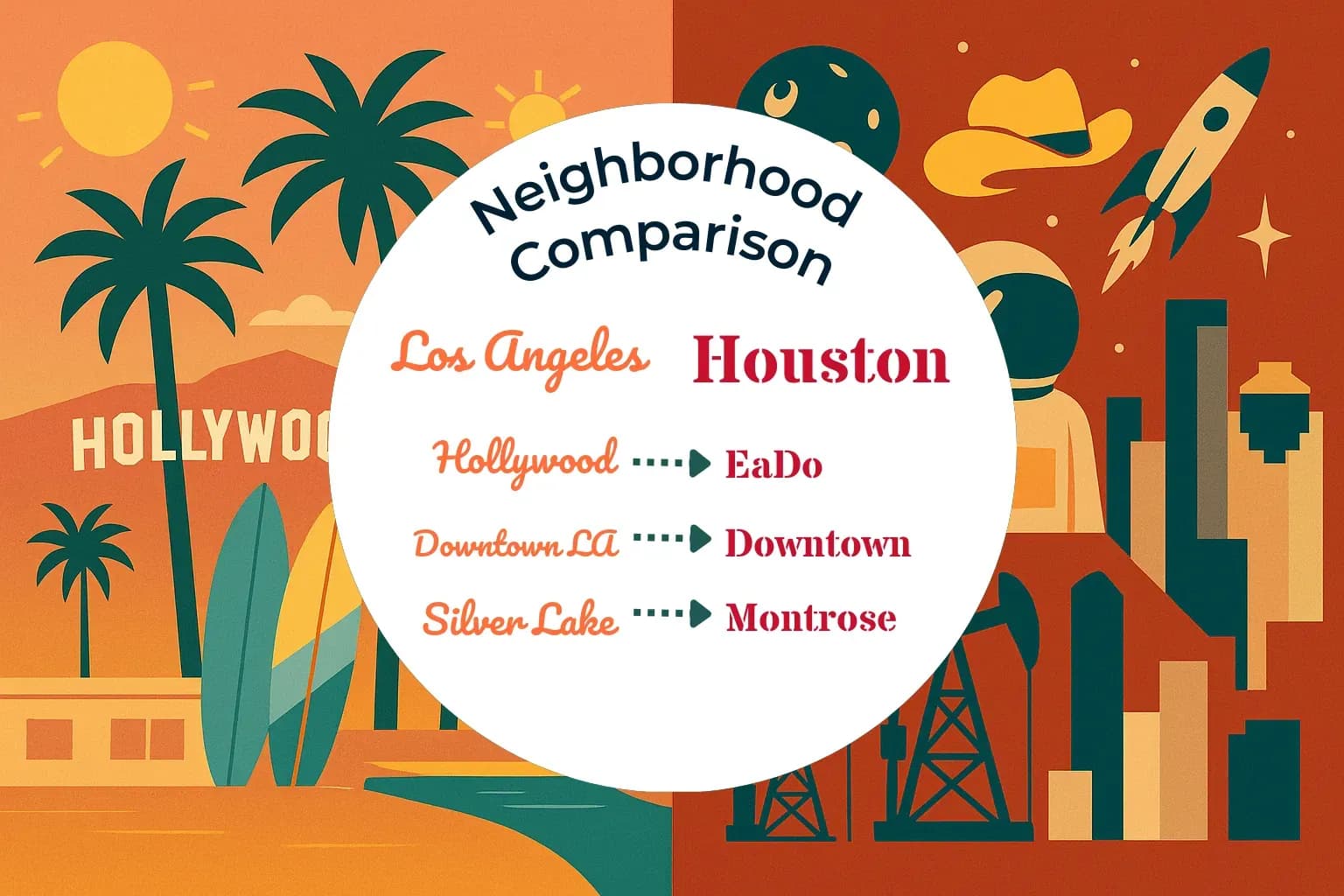 Los Angeles vs Houston Neighborhood Comparison