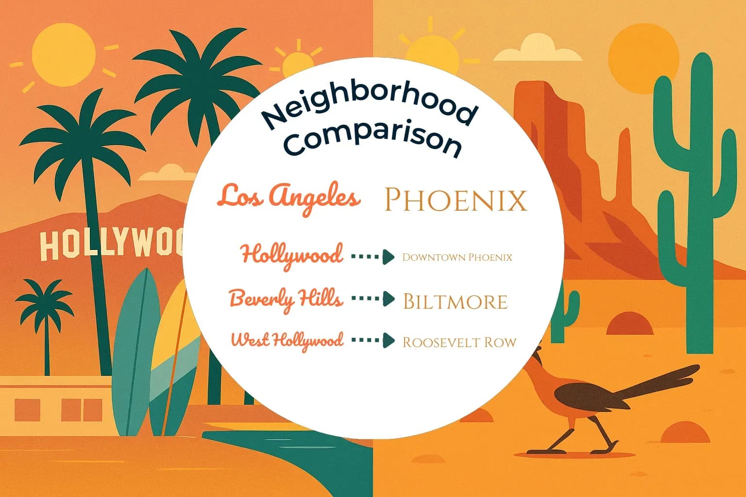 Los Angeles vs Phoenix Neighborhood Comparison