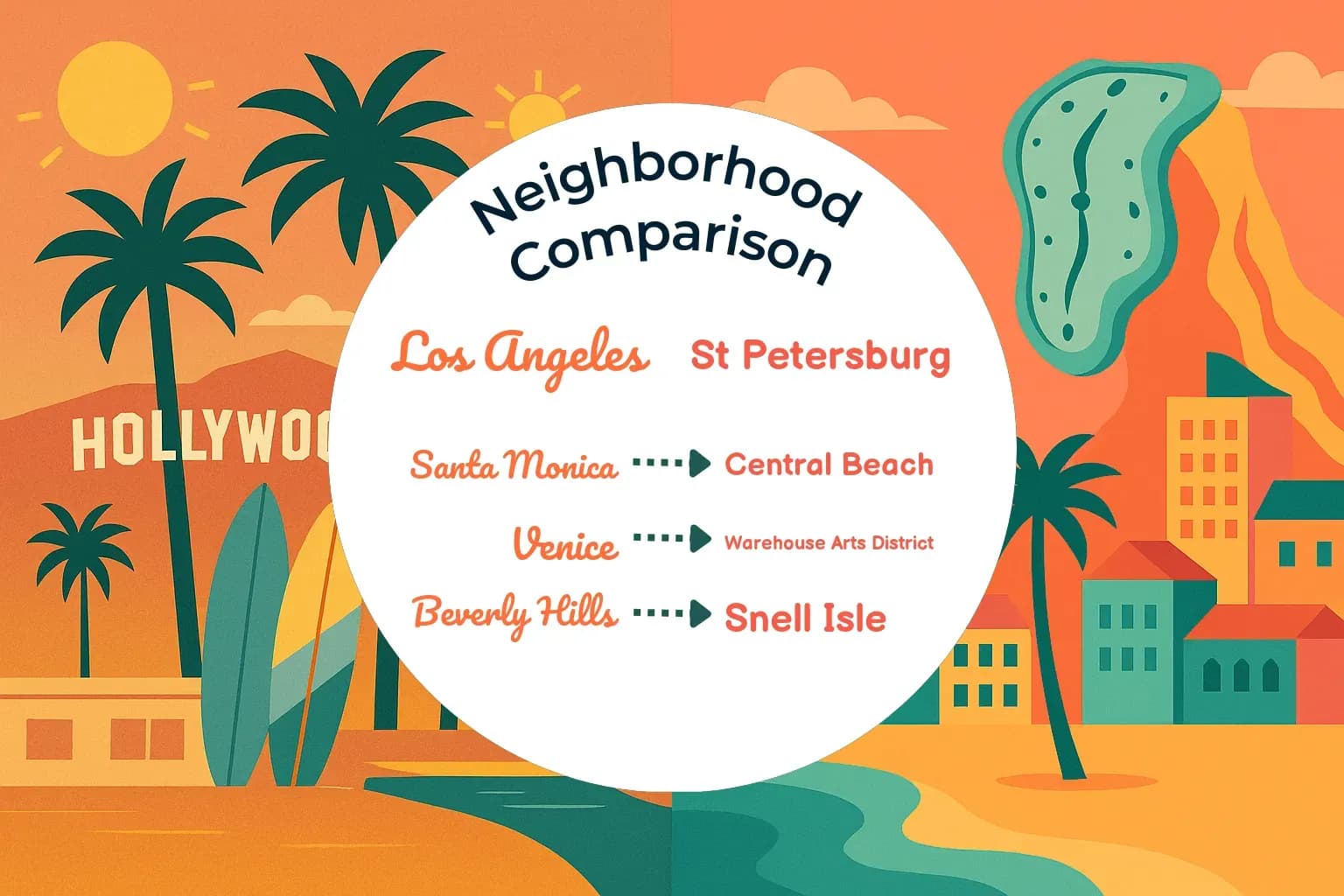 Los Angeles vs St. Petersburg Neighborhood Comparison