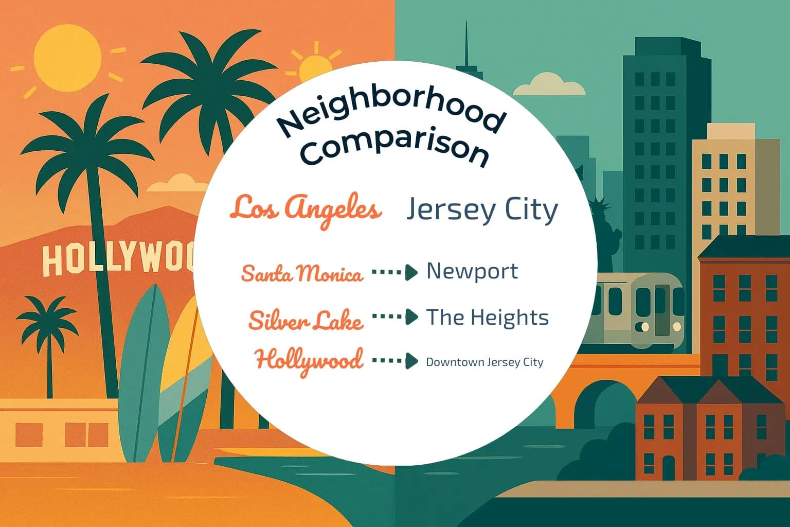Los Angeles vs Jersey City Neighborhood Comparison