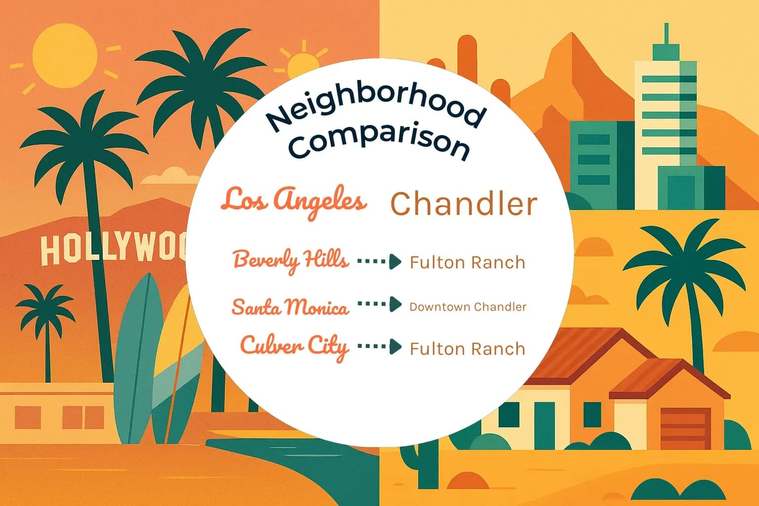 Los Angeles vs Chandler Neighborhood Comparison