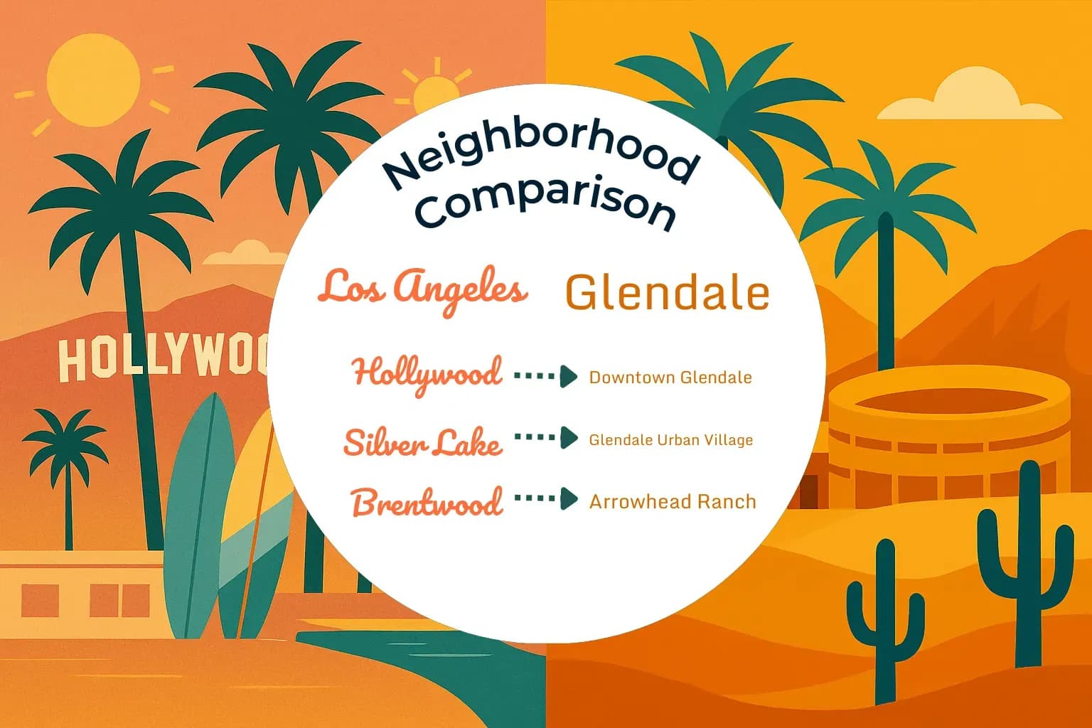 Los Angeles vs Glendale Neighborhood Comparison