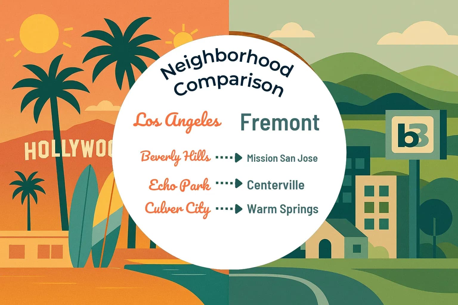 Los Angeles vs Fremont Neighborhood Comparison