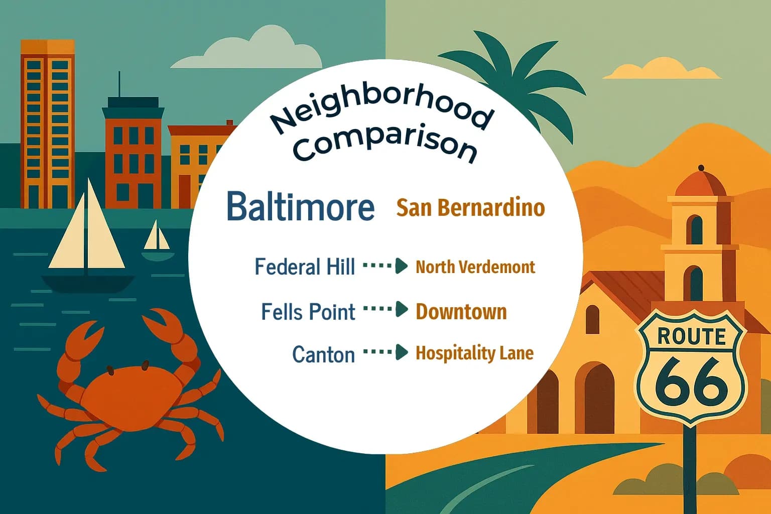 Baltimore vs San Bernardino Neighborhood Comparison