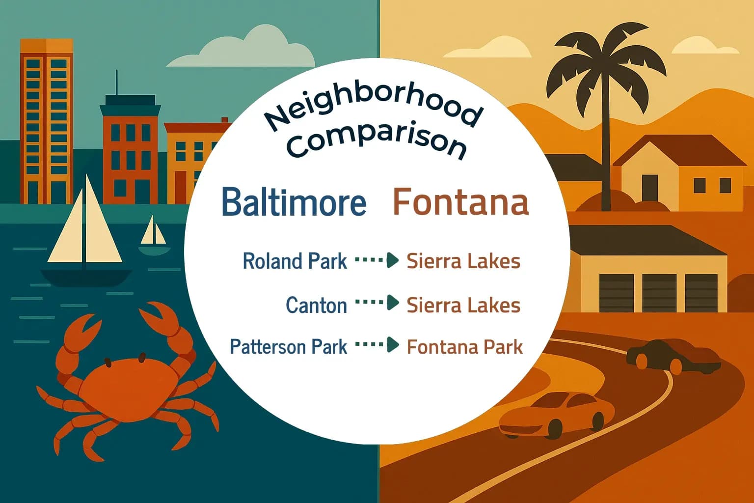 Baltimore vs Fontana Neighborhood Comparison
