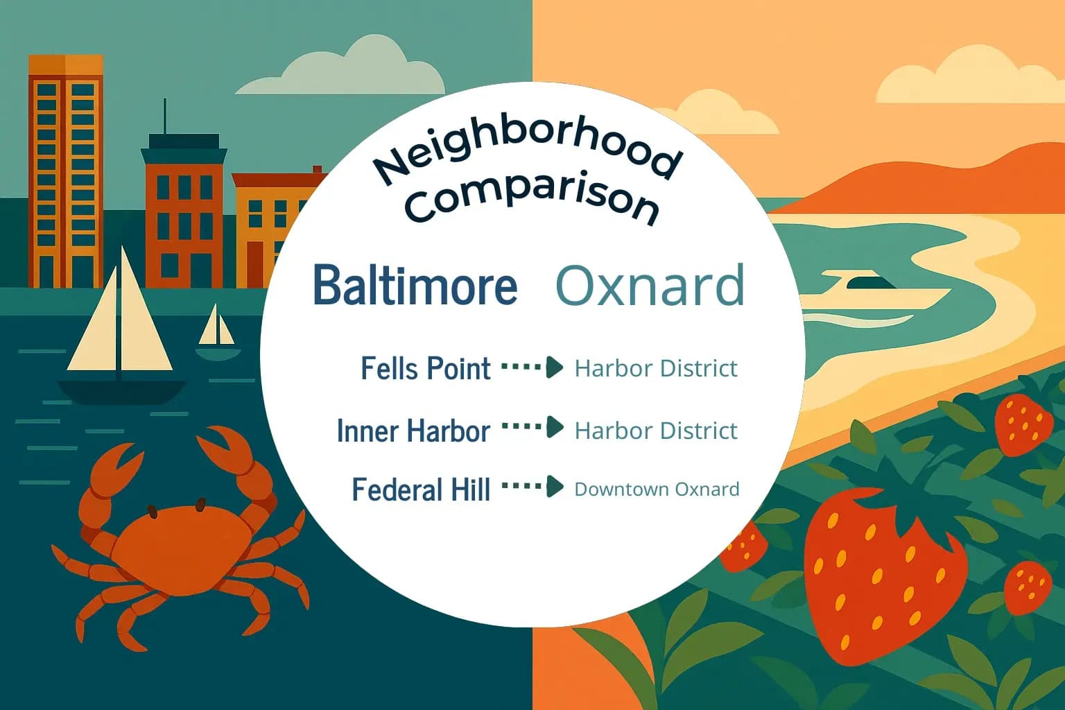 Baltimore vs Oxnard Neighborhood Comparison
