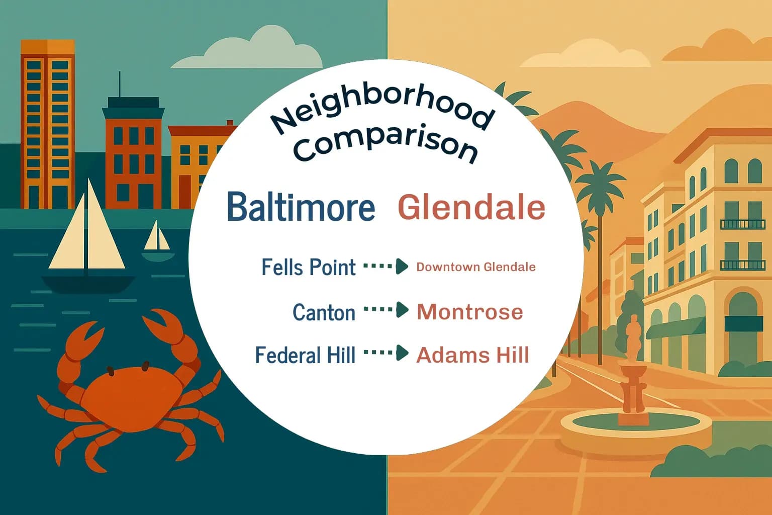 Baltimore vs Glendale Neighborhood Comparison