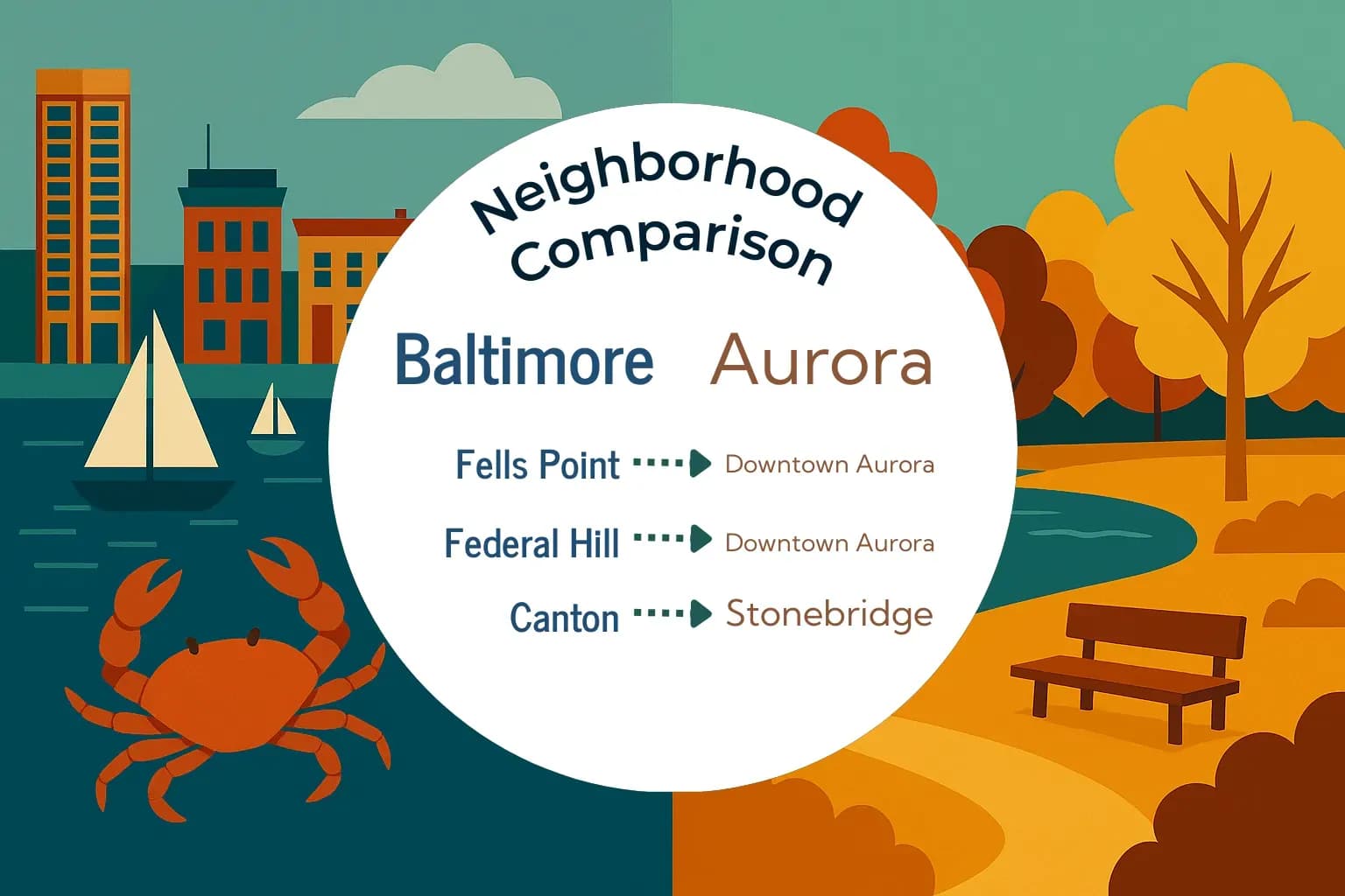 Baltimore vs Aurora Neighborhood Comparison