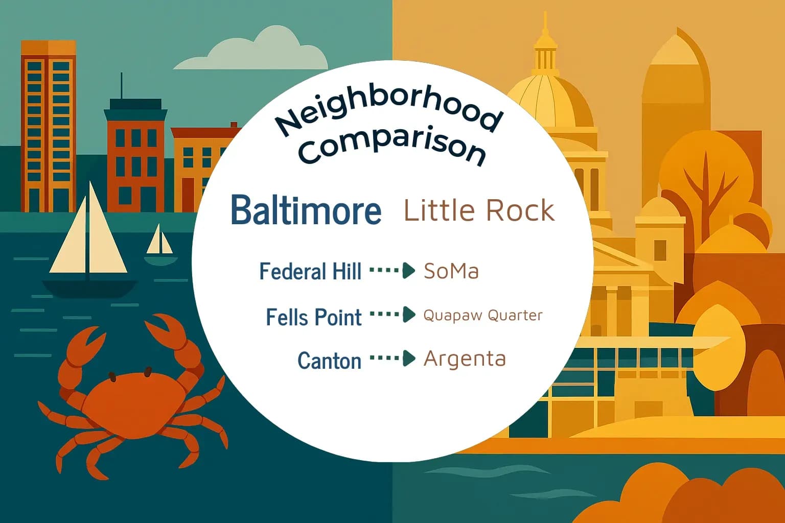 Baltimore vs Little Rock Neighborhood Comparison