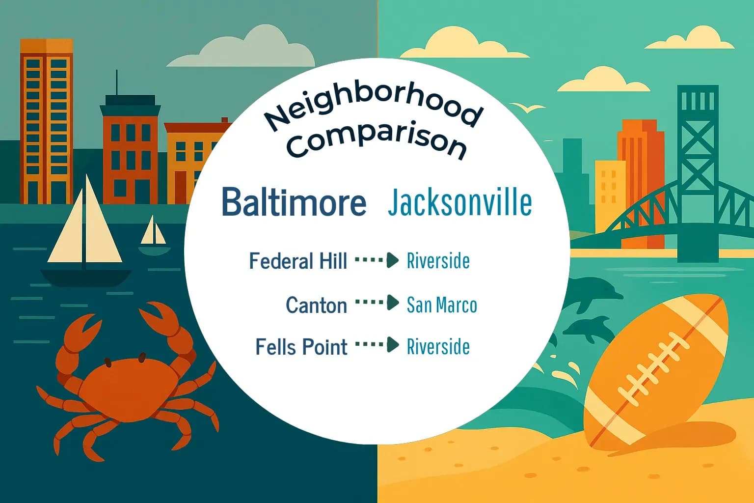 Baltimore vs Jacksonville Neighborhood Comparison