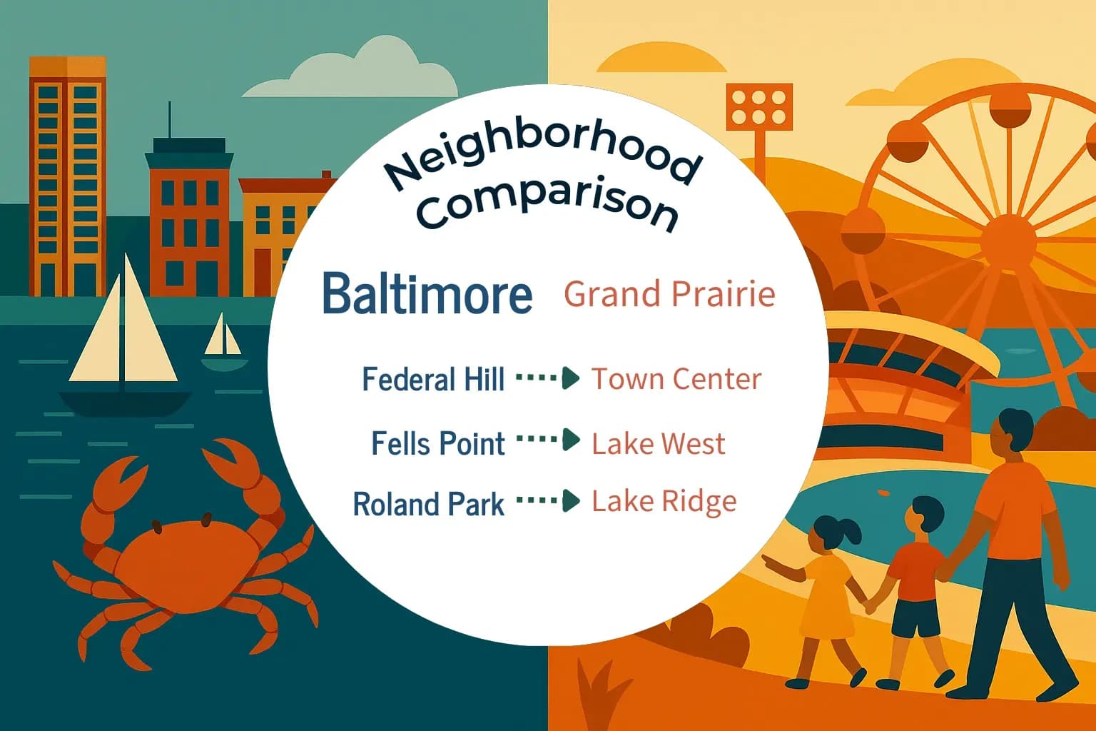 Baltimore vs Grand Prairie Neighborhood Comparison