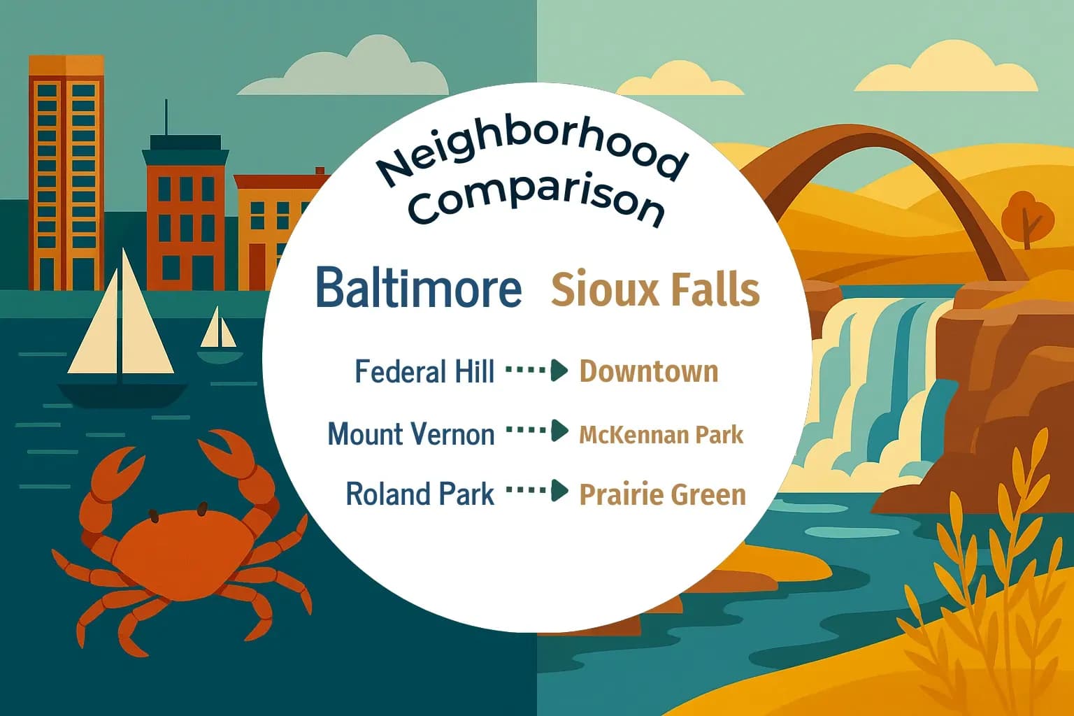Baltimore vs Sioux Falls Neighborhood Comparison