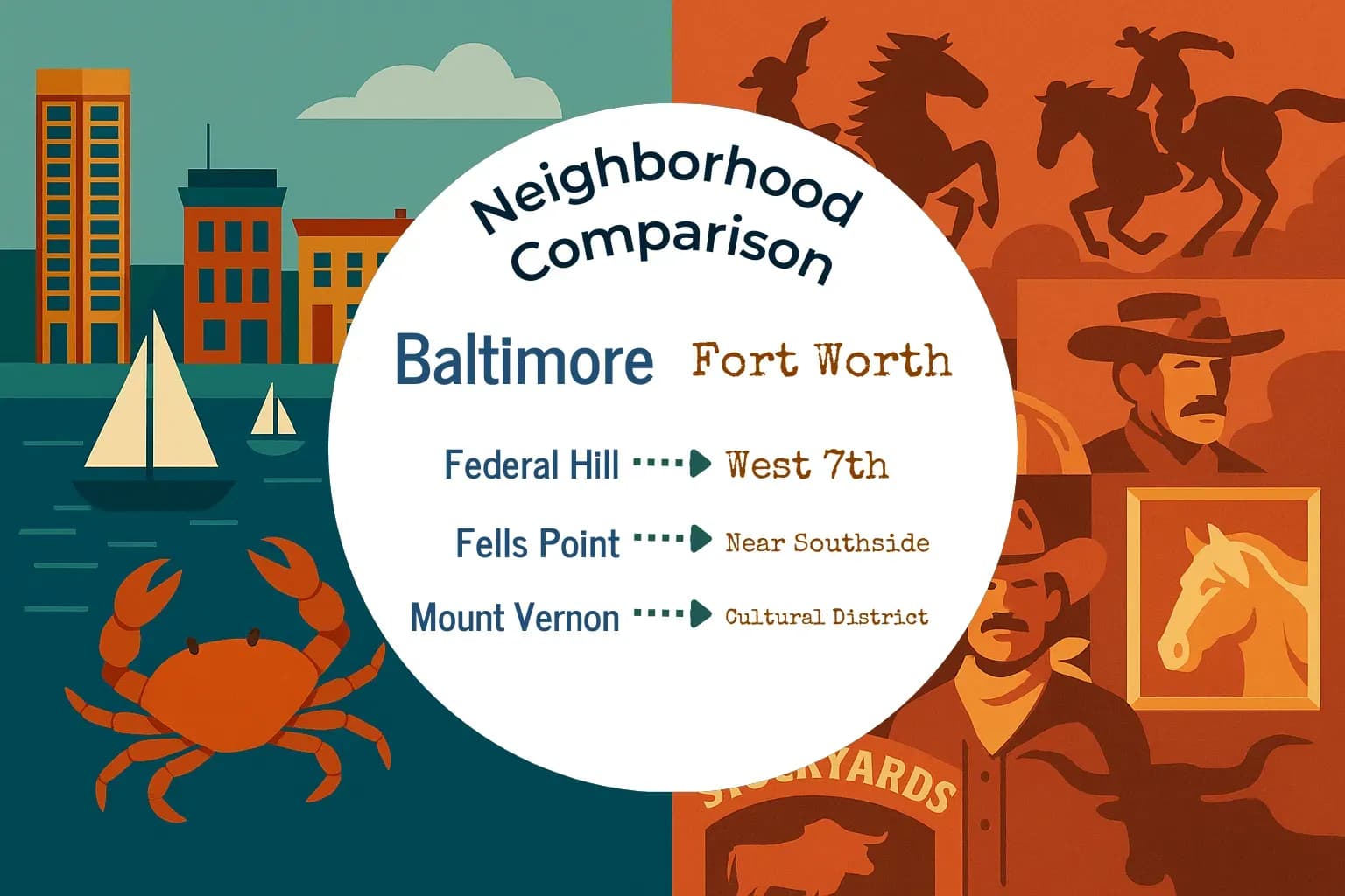 Baltimore vs Fort Worth Neighborhood Comparison