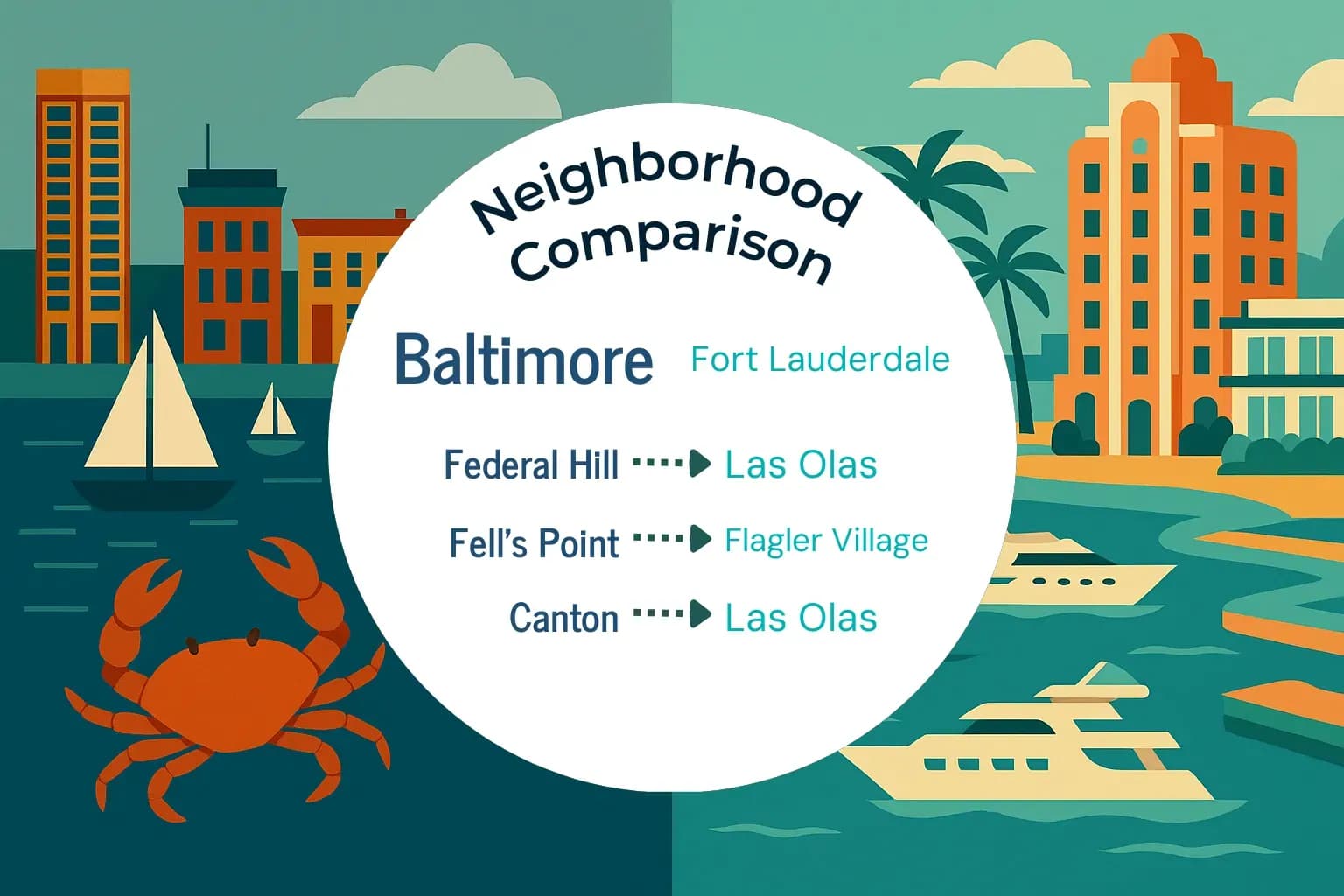 Baltimore vs Fort Lauderdale Neighborhood Comparison