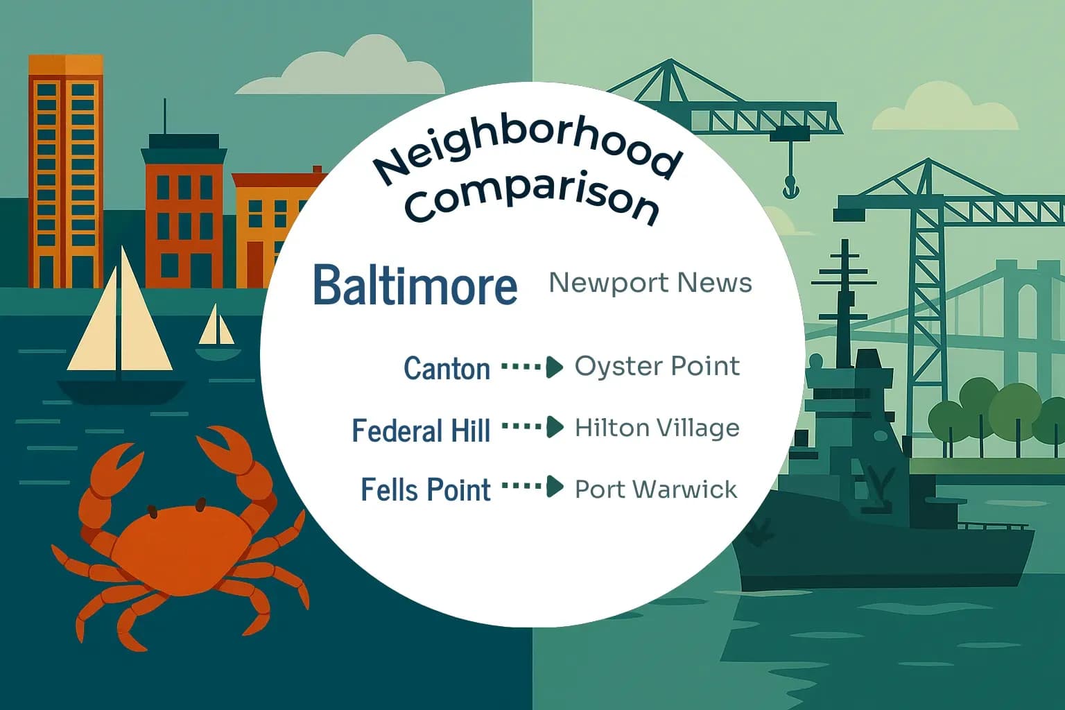 Baltimore vs Newport News Neighborhood Comparison