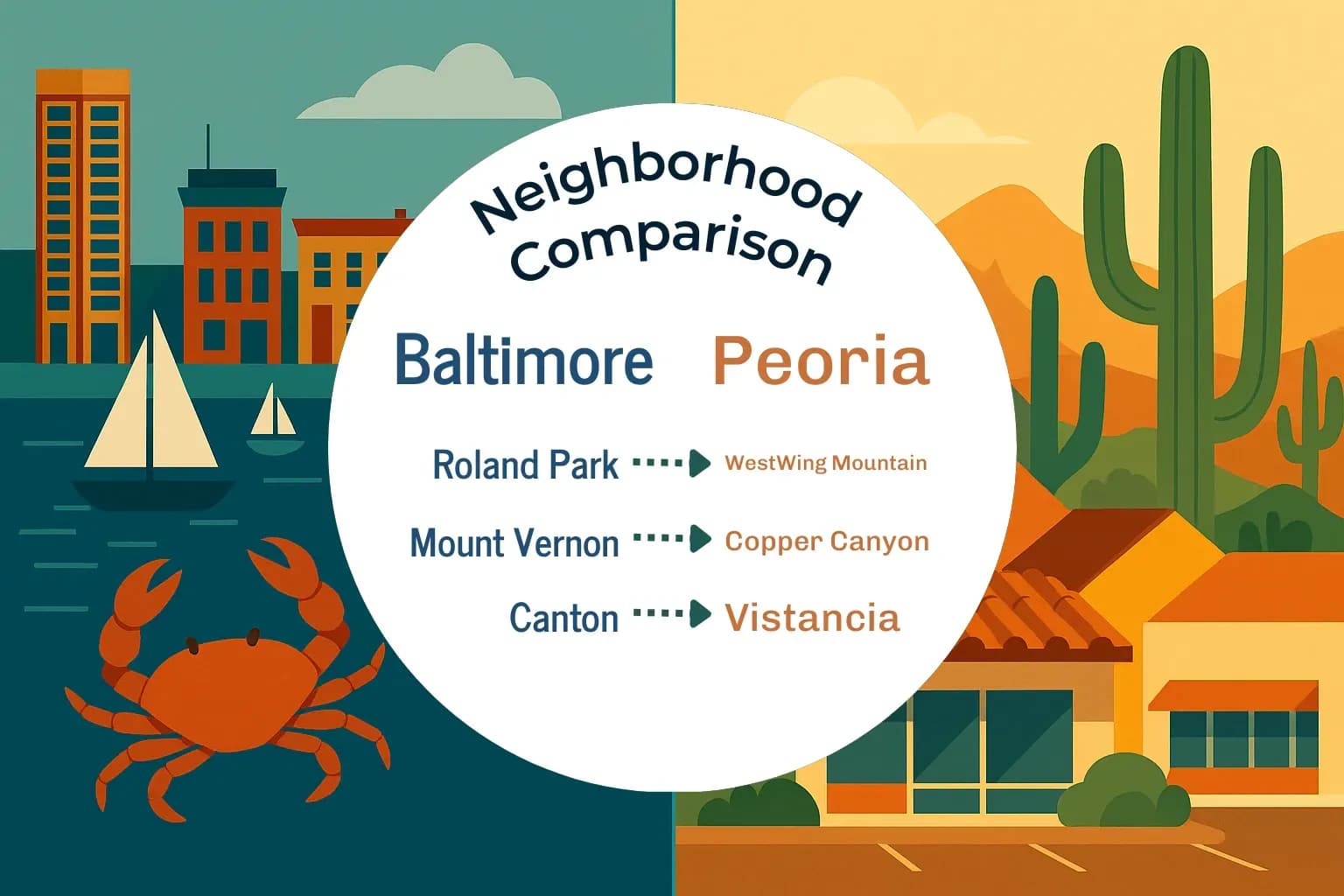 Baltimore vs Peoria Neighborhood Comparison