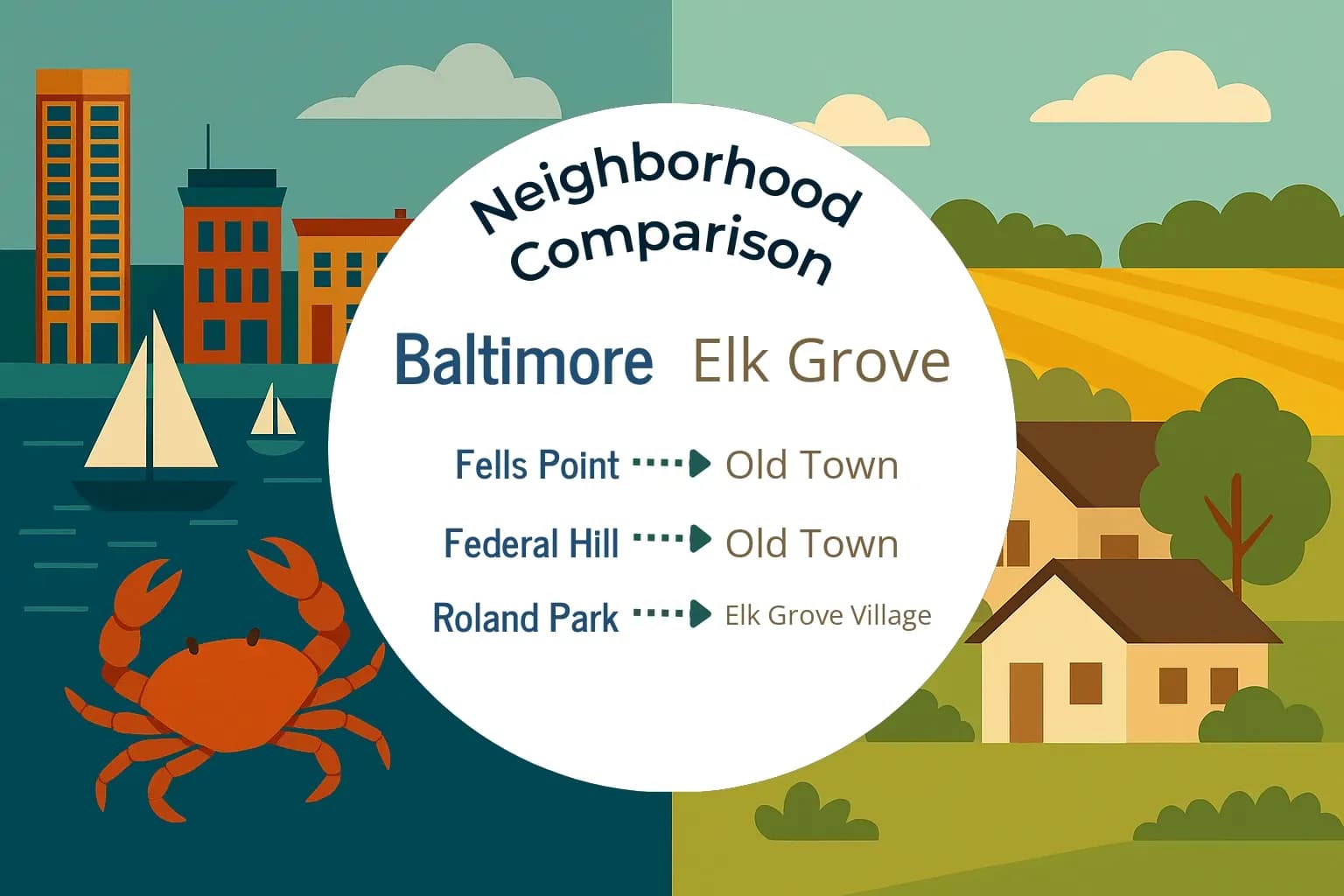 Baltimore vs Elk Grove Neighborhood Comparison
