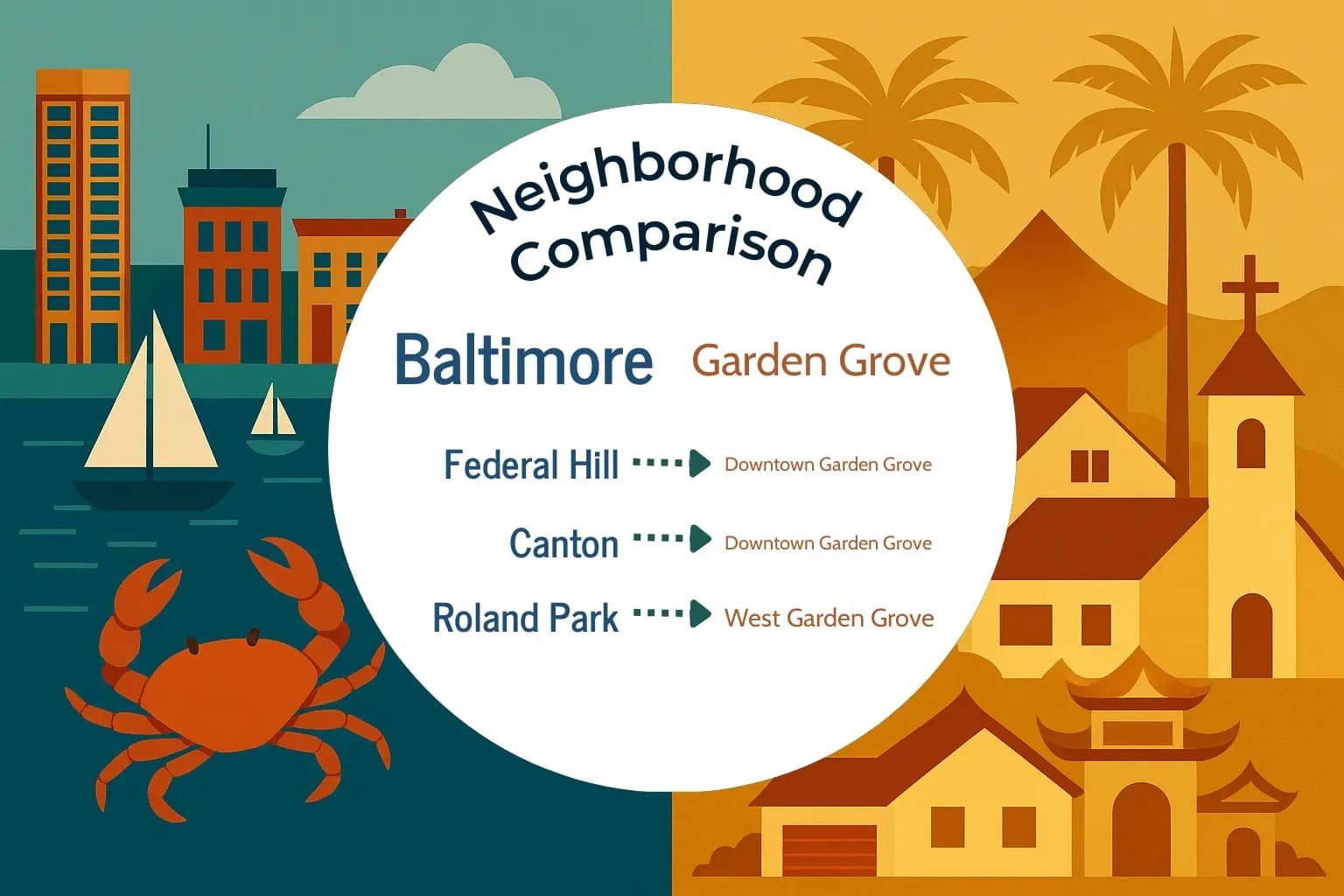 Baltimore vs Garden Grove Neighborhood Comparison