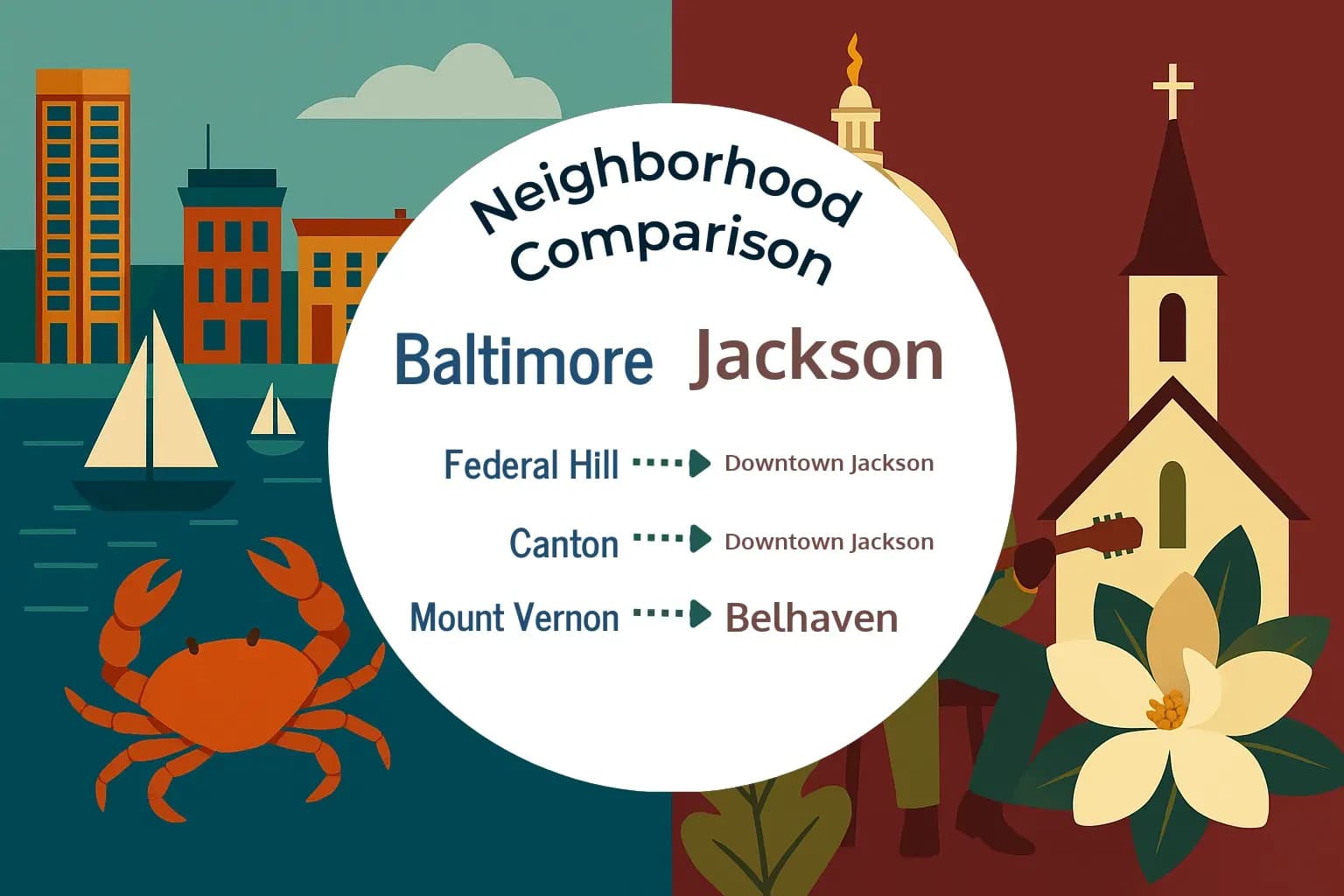 Baltimore vs Jackson Neighborhood Comparison