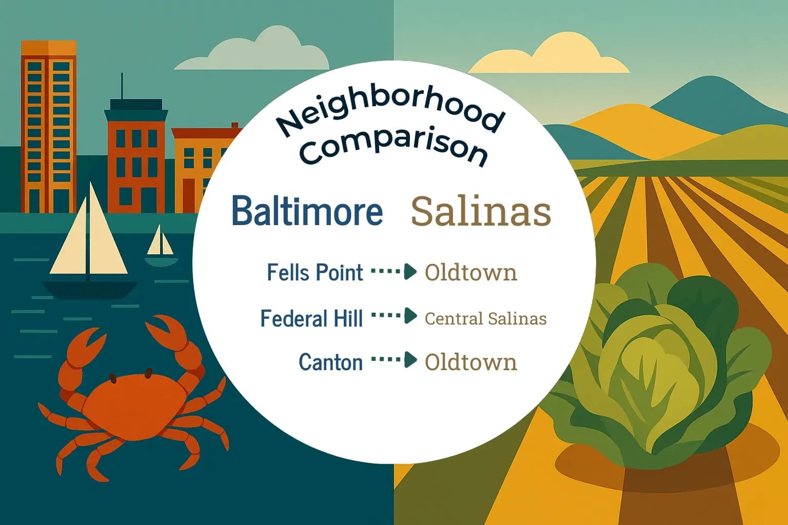 Baltimore vs Salinas Neighborhood Comparison