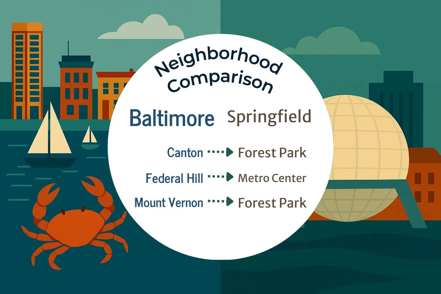 Baltimore vs Springfield Neighborhood Comparison