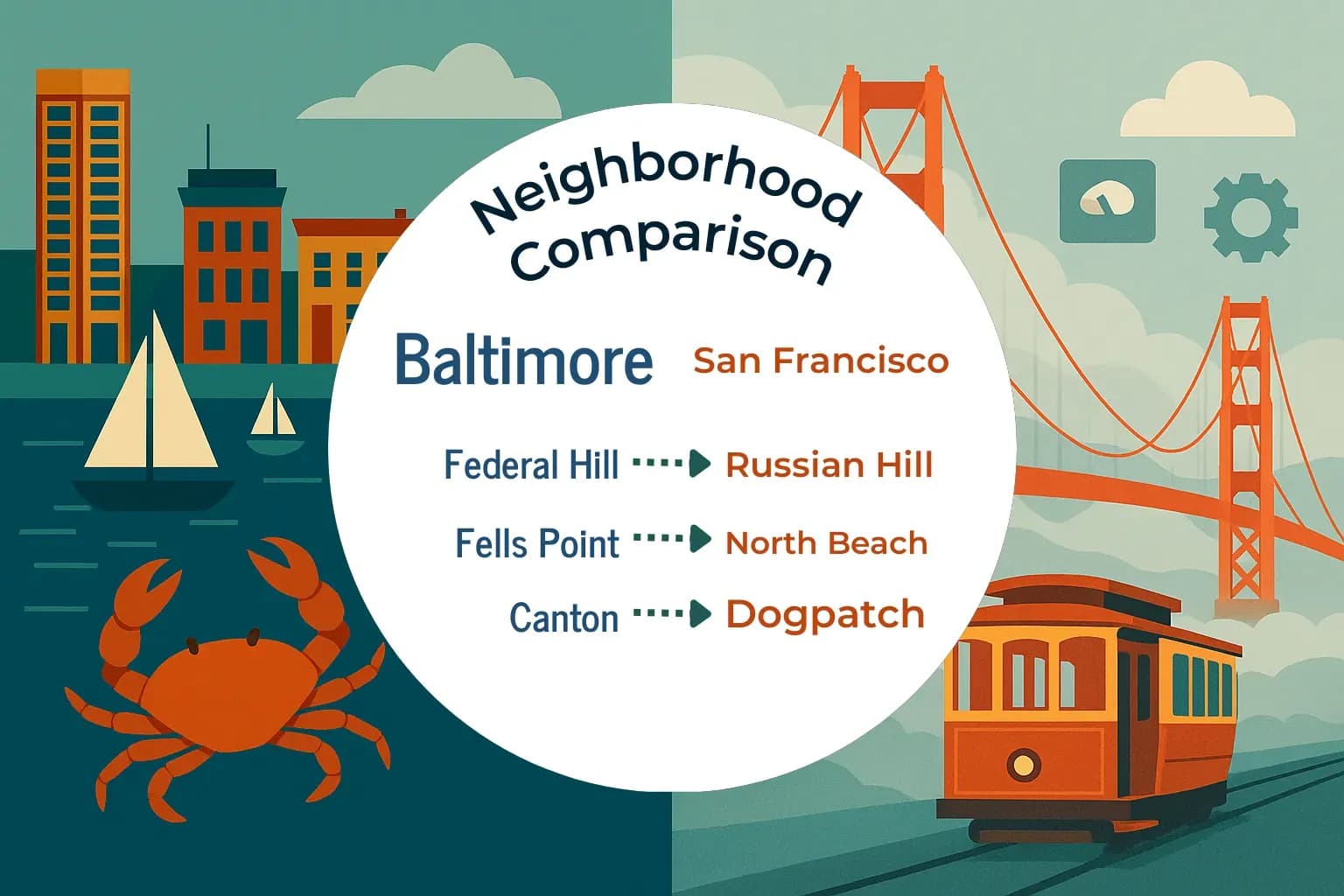 Baltimore vs San Francisco Neighborhood Comparison