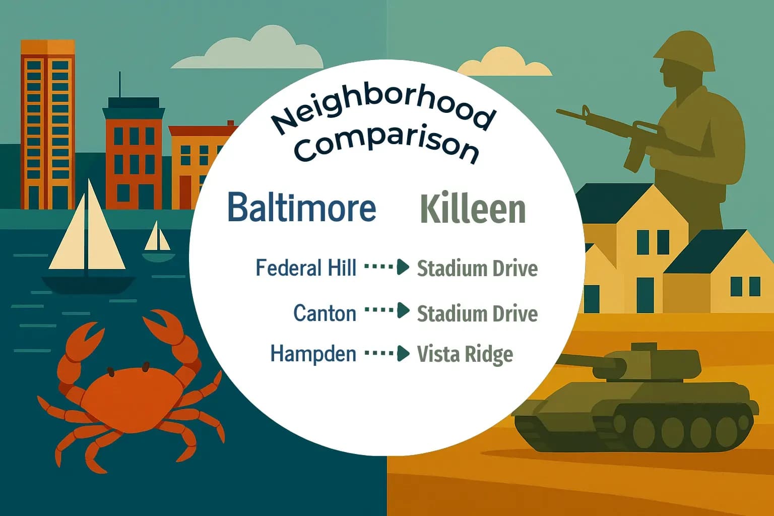 Baltimore vs Killeen Neighborhood Comparison