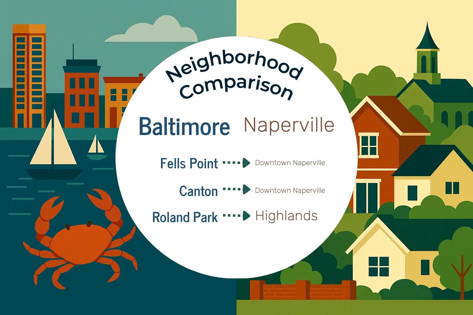 Baltimore vs Naperville Neighborhood Comparison