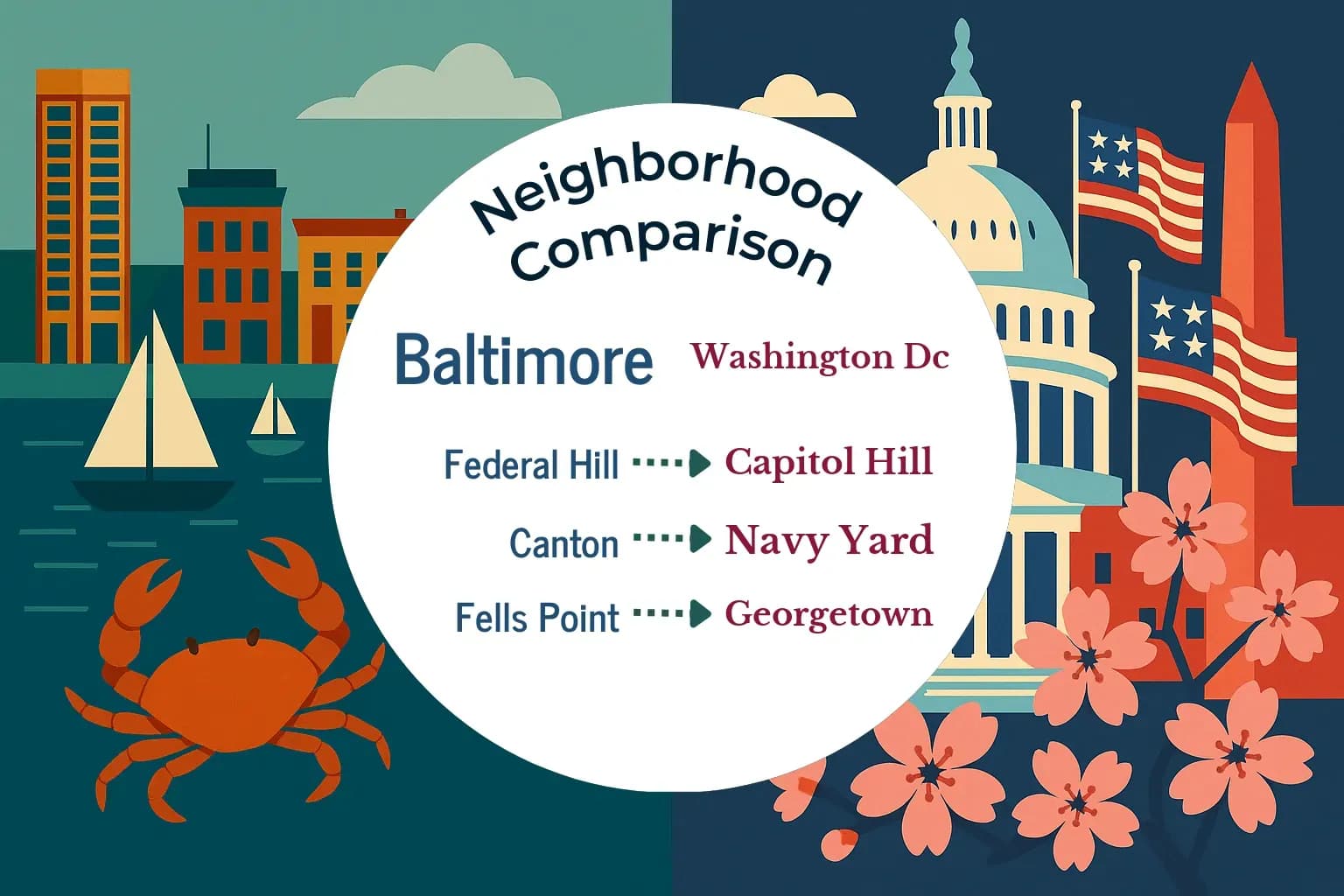 Baltimore vs Washington DC Neighborhood Comparison