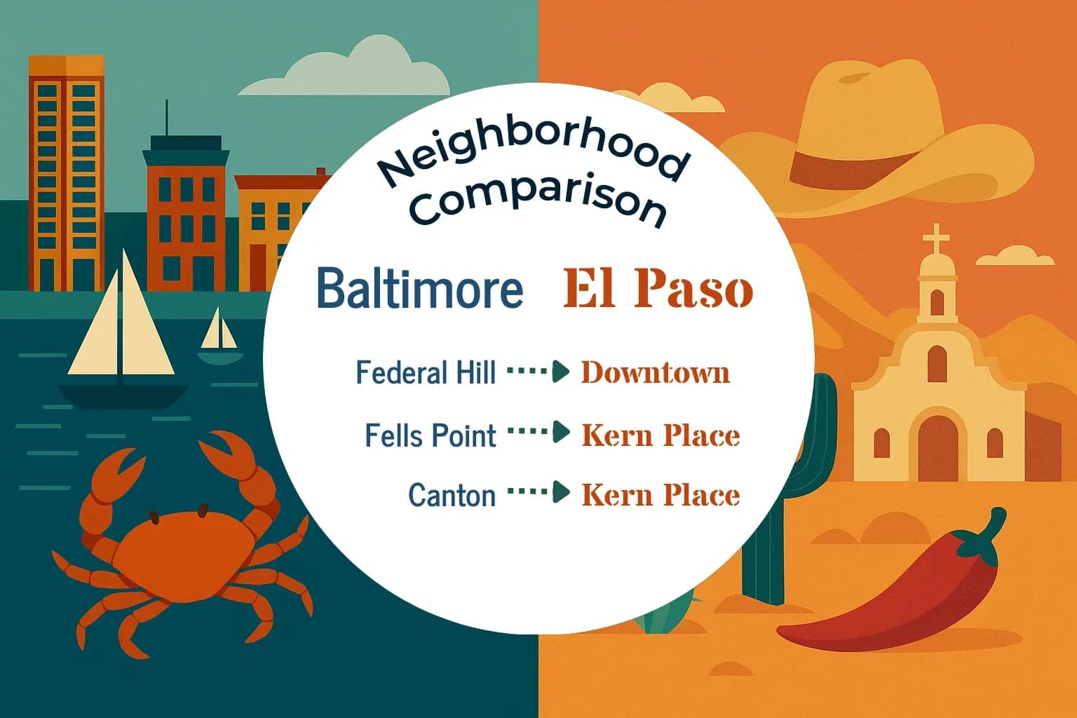 Baltimore vs El Paso Neighborhood Comparison