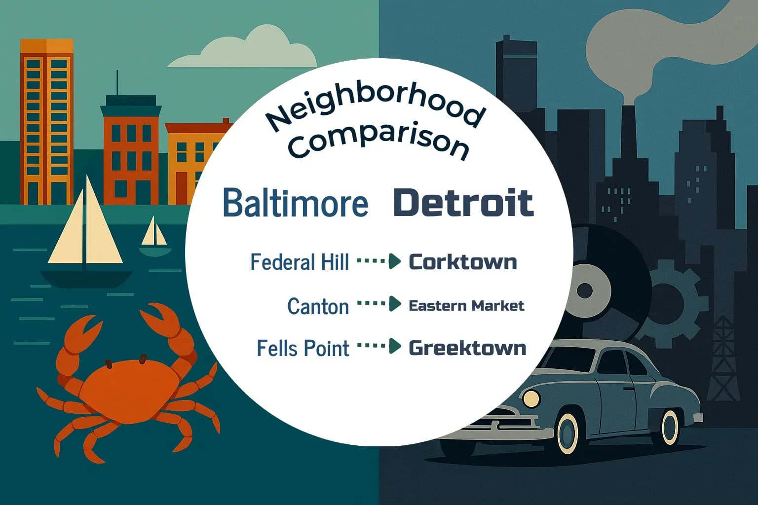 Baltimore vs Detroit Neighborhood Comparison