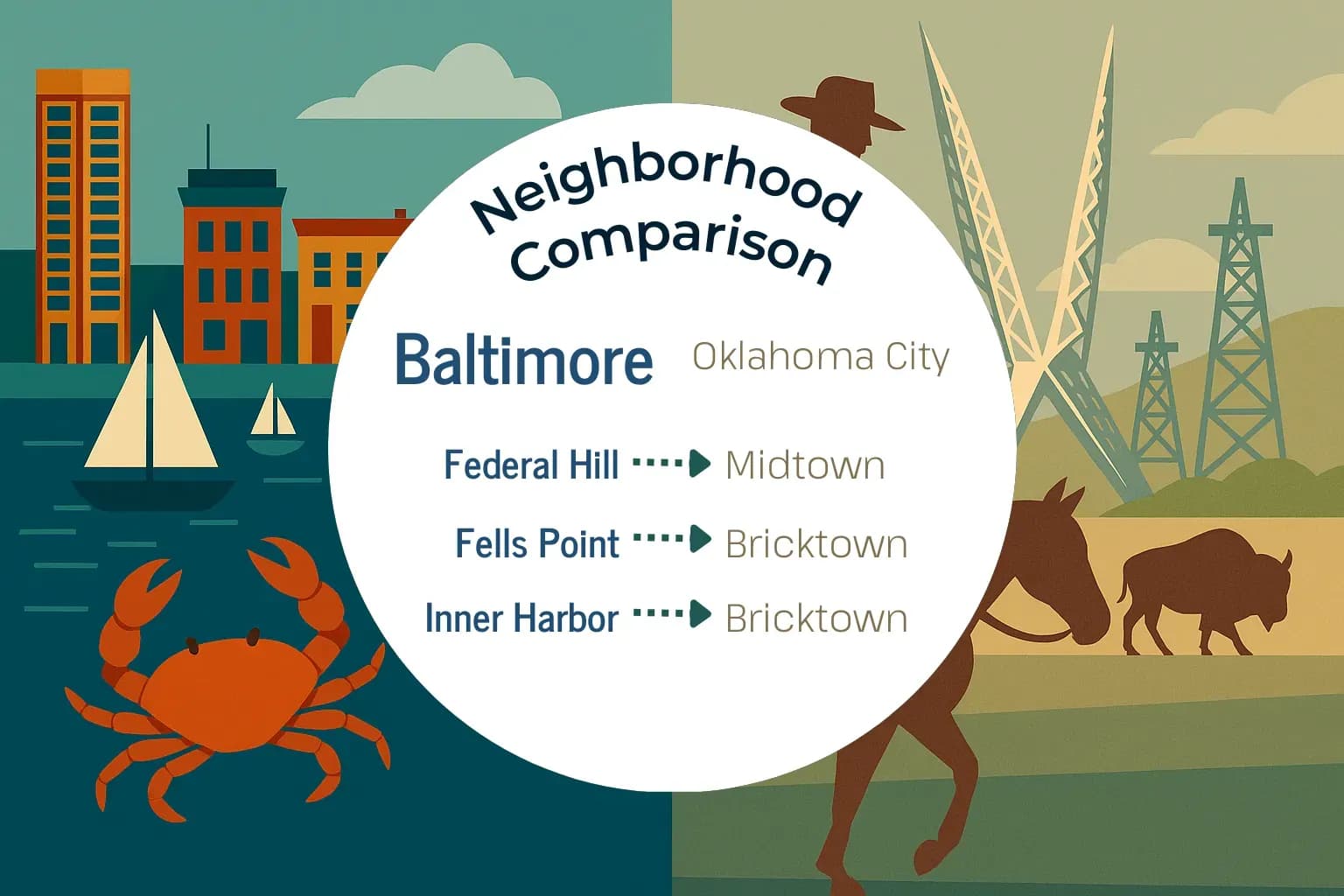 Baltimore vs Oklahoma City Neighborhood Comparison
