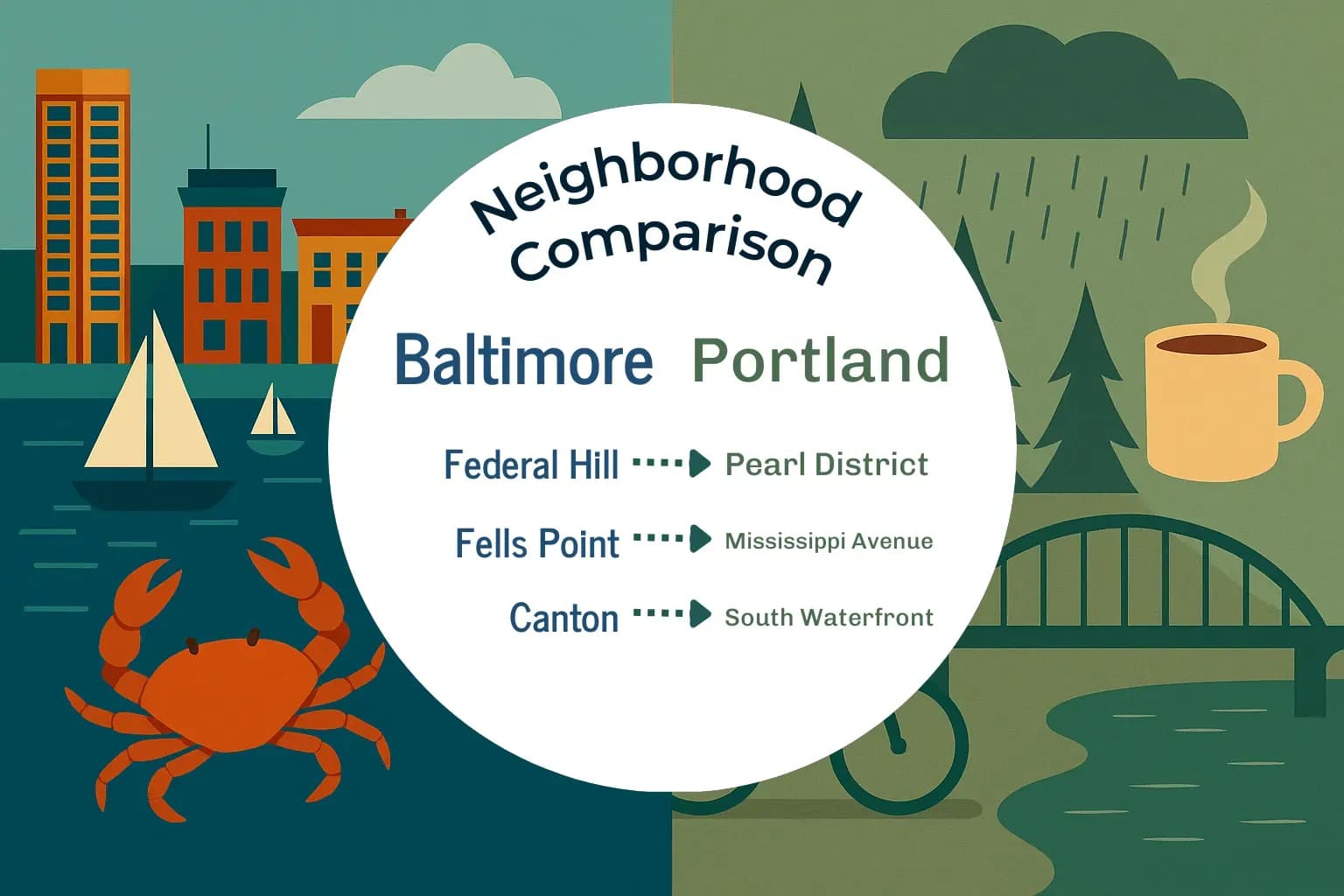 Baltimore vs Portland Neighborhood Comparison