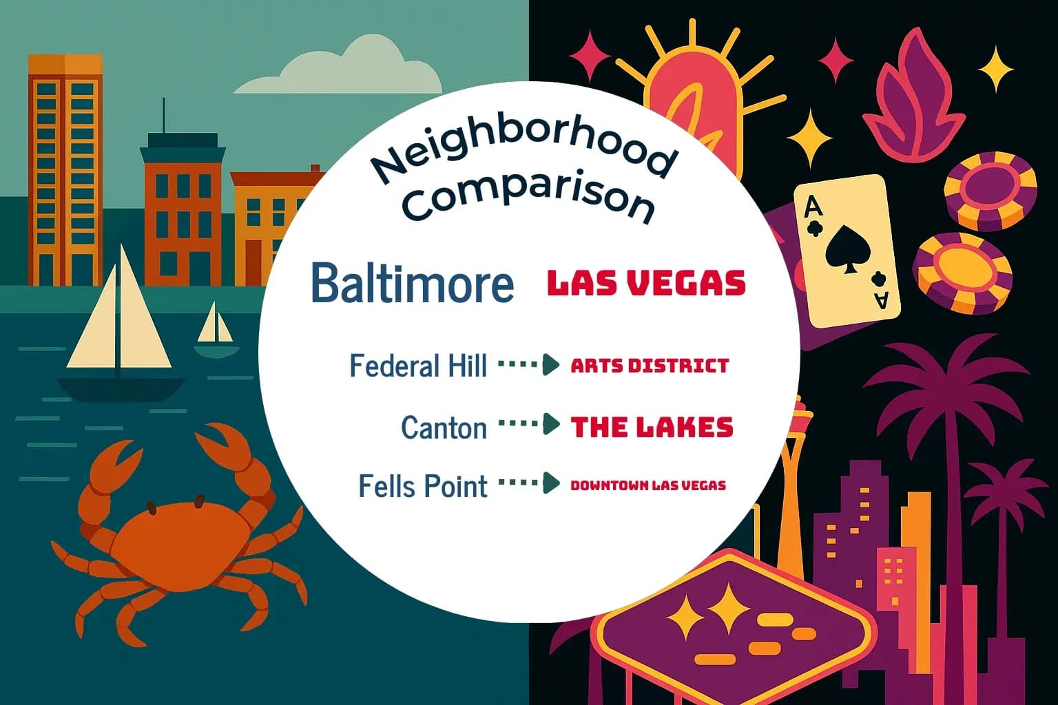 Baltimore vs Las Vegas Neighborhood Comparison