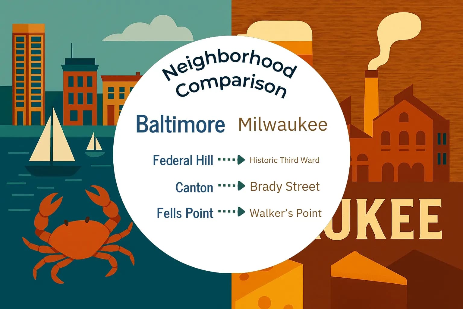 Baltimore vs Milwaukee Neighborhood Comparison