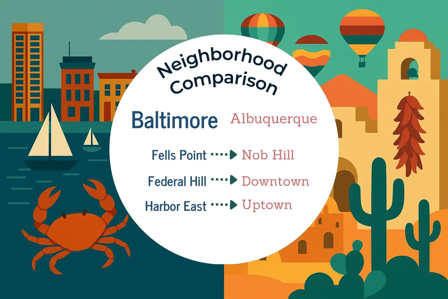 Baltimore vs Albuquerque Neighborhood Comparison
