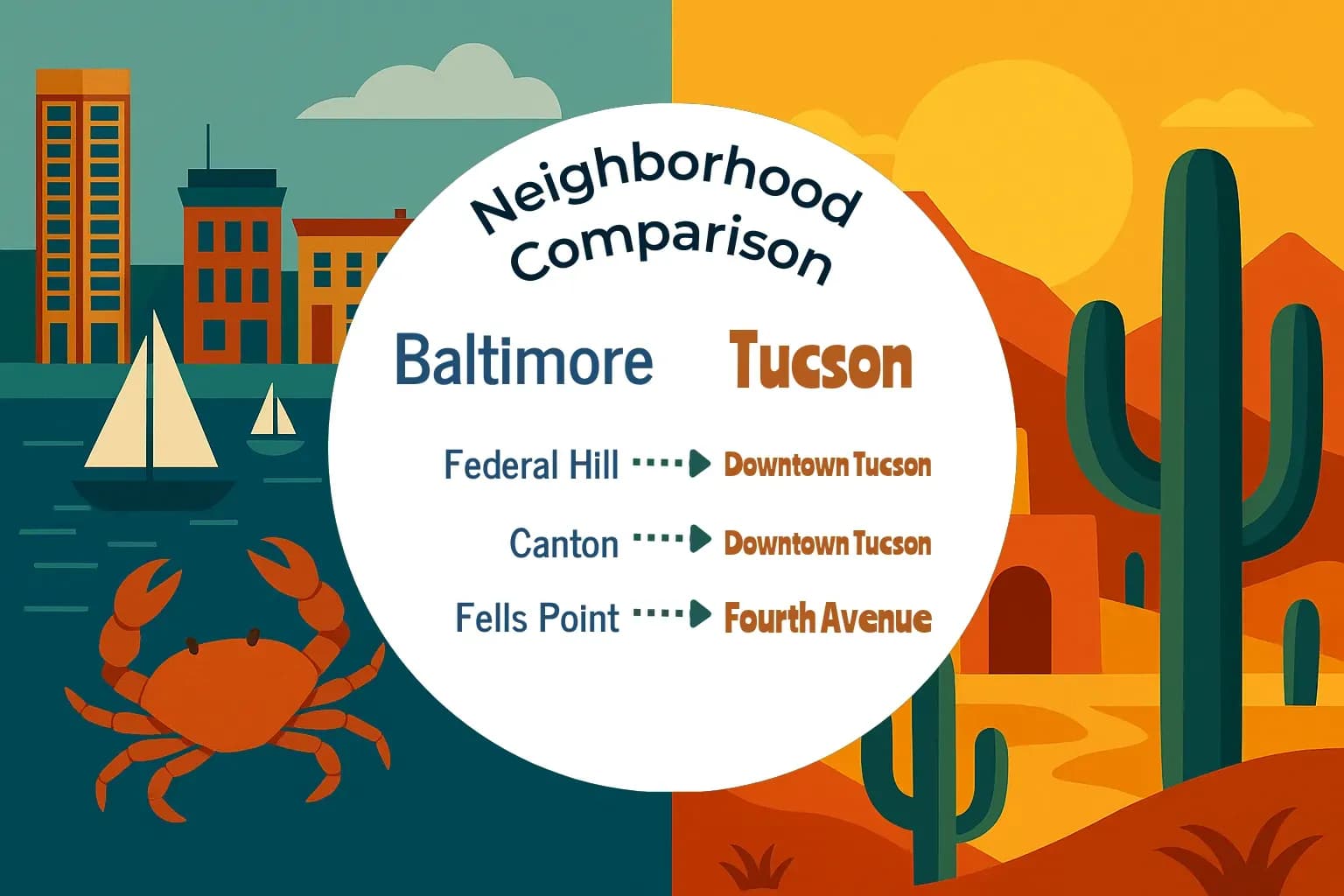Baltimore vs Tucson Neighborhood Comparison