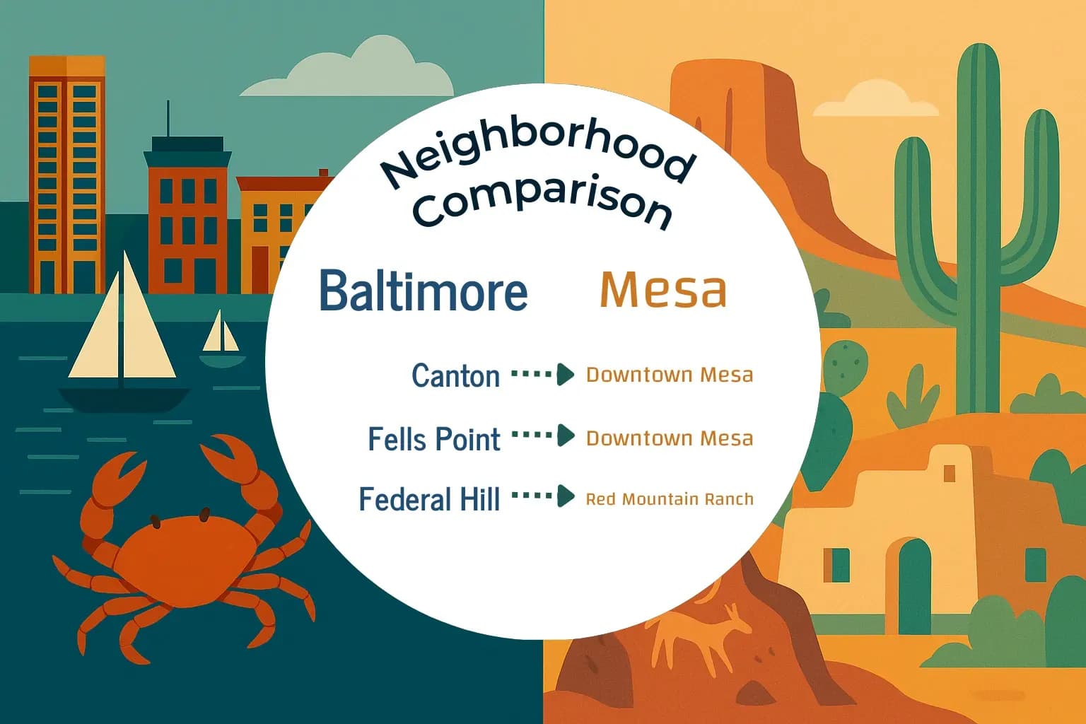Baltimore vs Mesa Neighborhood Comparison